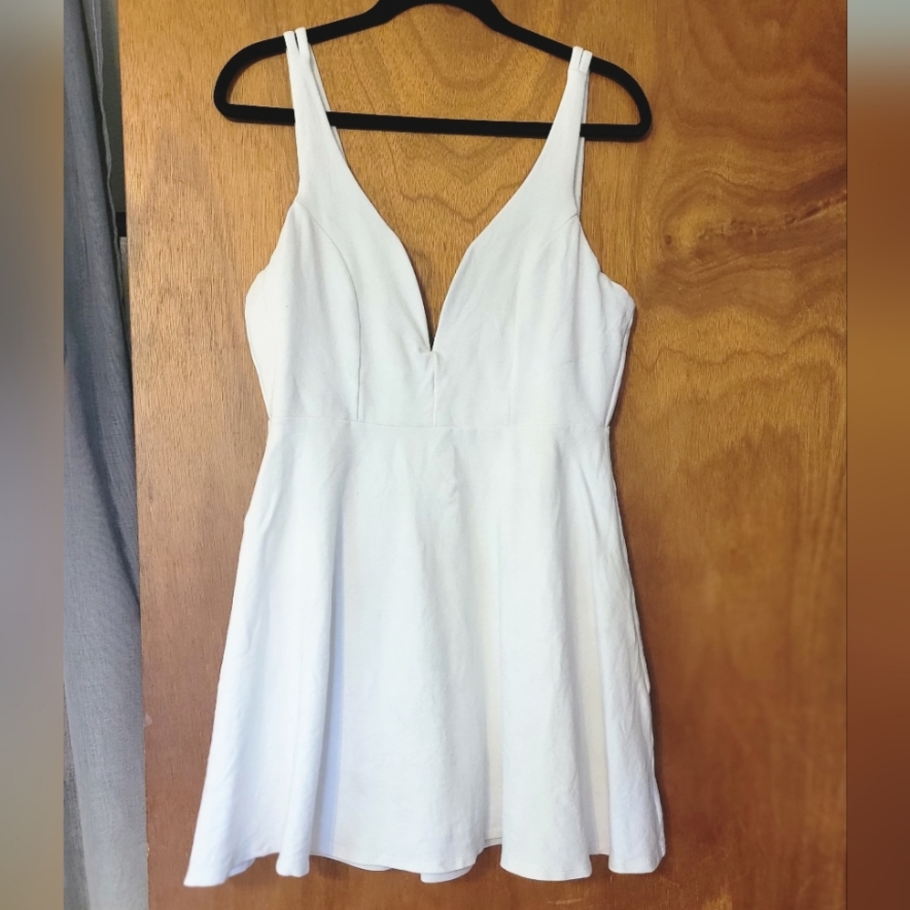 Lulu's Live Galore White Skater Dress